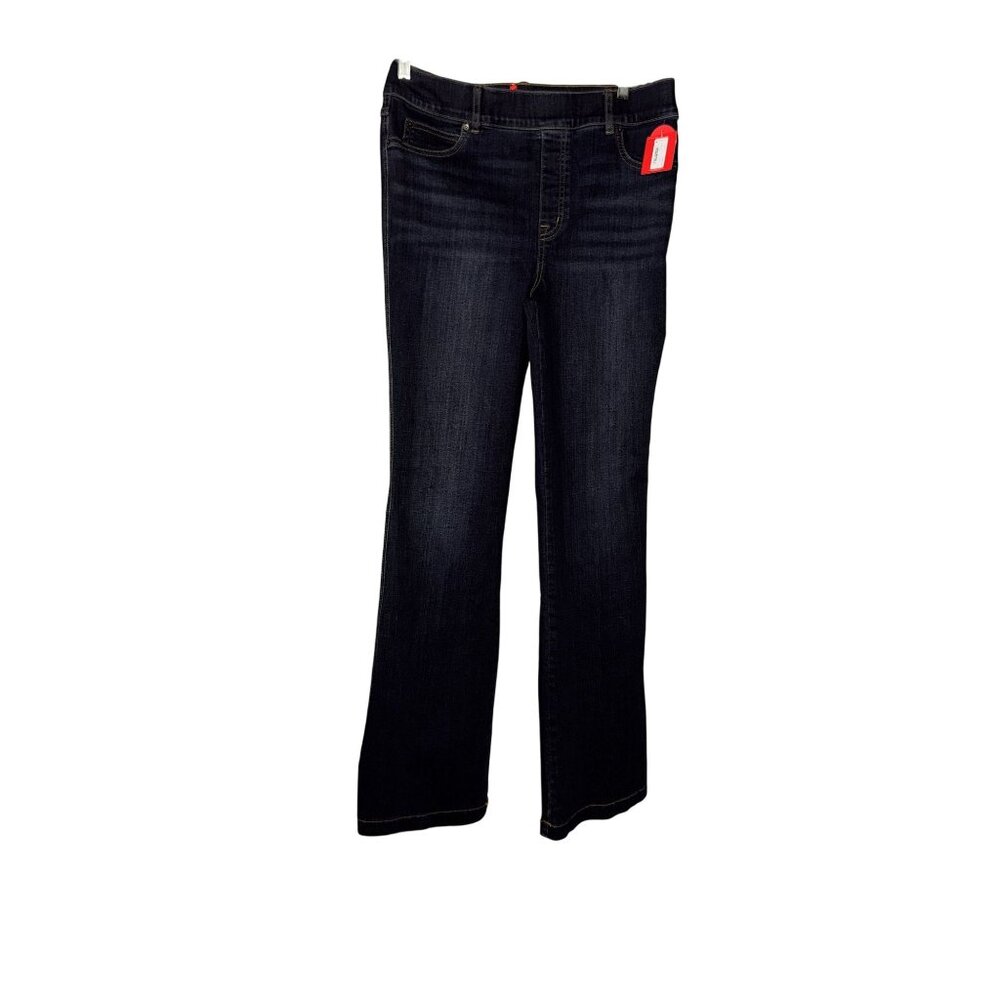 Spanx Womens Flare Jeans Midnight Shade XL